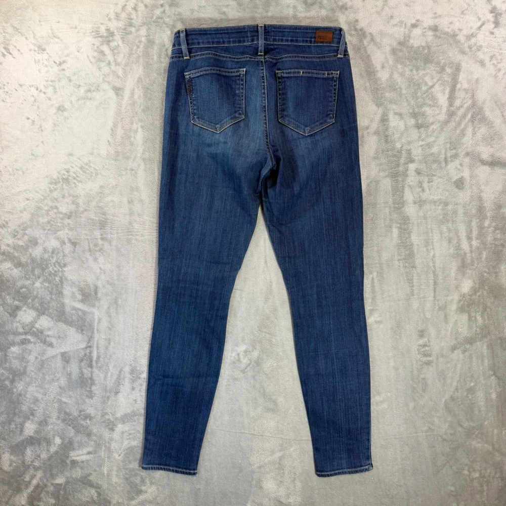 Paige Verdugo Ultra Skinny Jeans Women's Size‎ 29 Blue Dark Wash Distressed